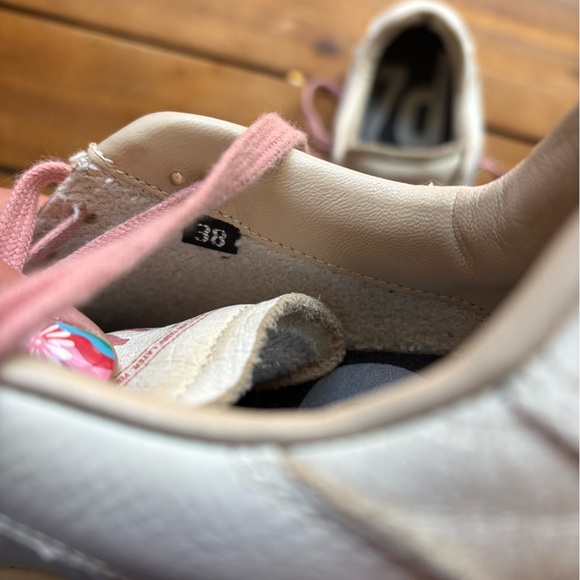 P448 Mason Women's Sneakers Cream and Pink Laces Size EU 38 - Picture 4 of 8